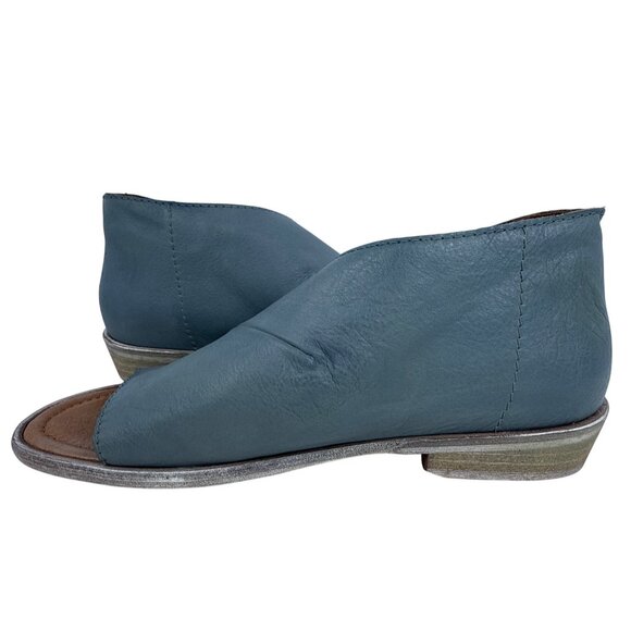 Free People Women's Mont Blanc Asymmetric Blue Leather Open Toe Sandals EU 40 - Picture 4 of 13